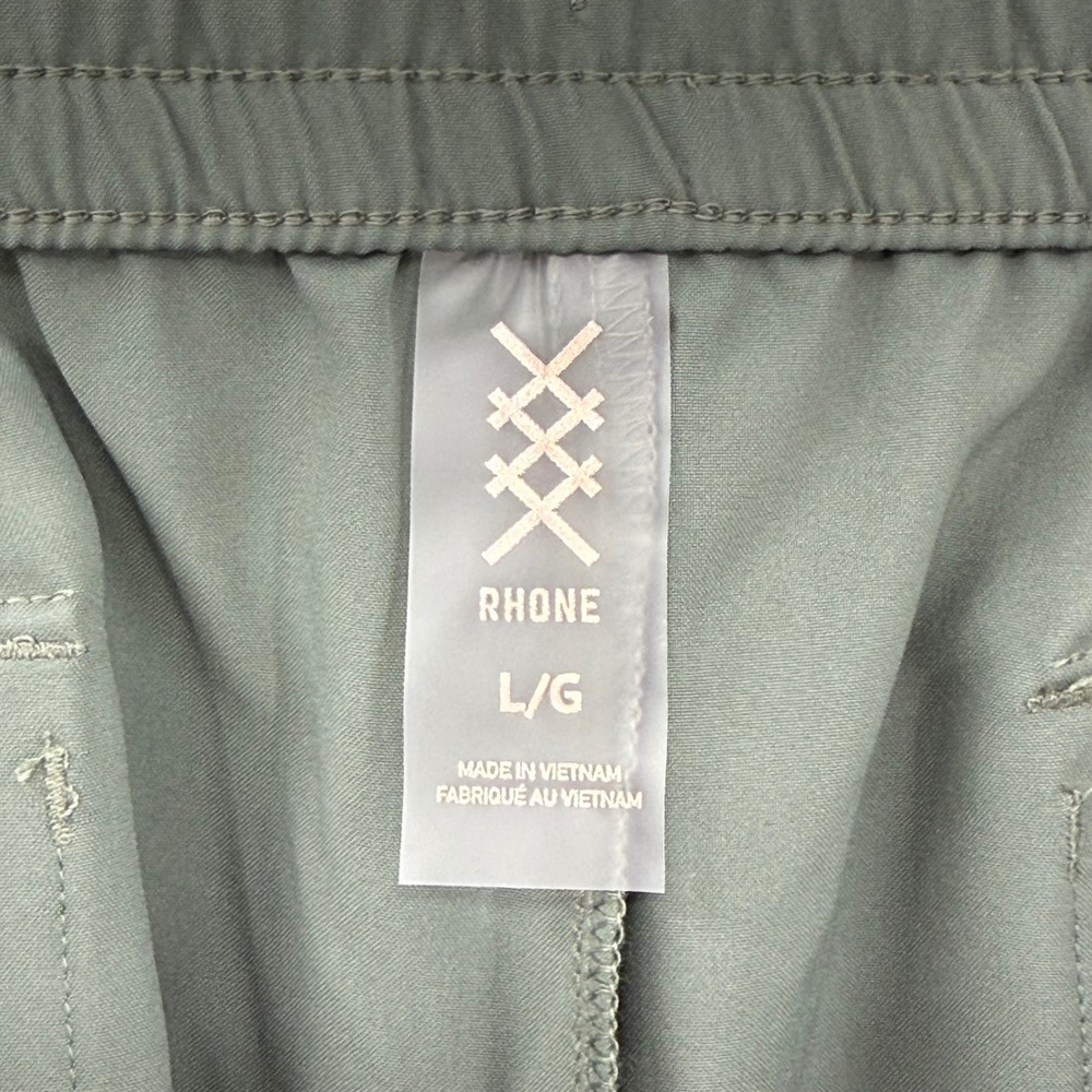 Rhone Mirage Pocket Shorts Sage Green Large Athletic Performance Drawstring - Picture 4 of 5